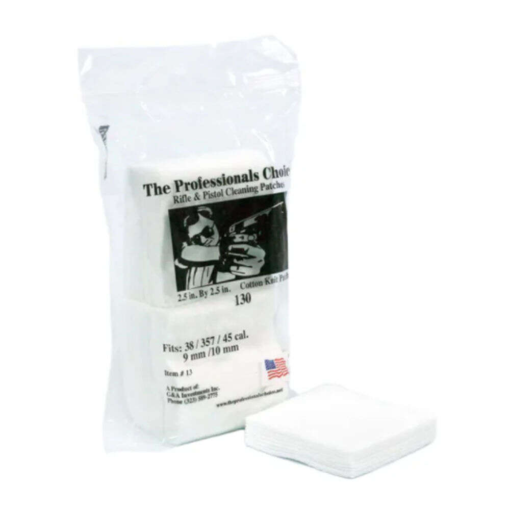 Cleaning Equipment The Professionals Choice 4.50" CTTN KNIT SQ PAT 38/357 2 1/2X2 130PK